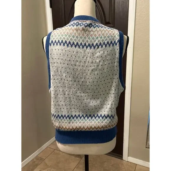 Vintage 90s Brittania Cotton Sweater Vest - Picture 4 of 10